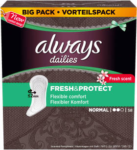 Always Dailies Fresh & Protect Normal Fresh Wkładki Higieniczne x 58