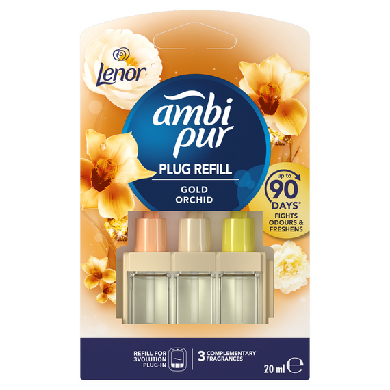 Ambi Pur 3Volution Gold Orchid Elektrischer Lufterfrischer, Nachfüllung, 20 ml