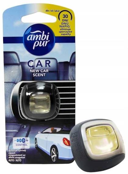 Ambi Pur Car New Car Zestaw startowy samochodowego odświeżacza powietrza, 1 sztuka