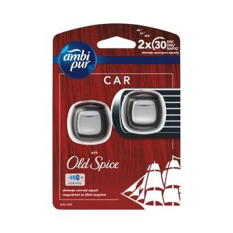 Ambi Pur Car Old Spice Zestaw startowy samochodowego odświeżacza powietrza, 2 sztuka