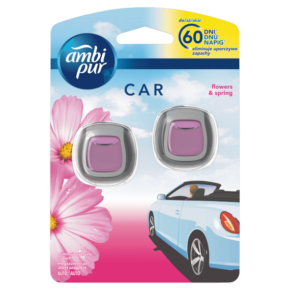 Ambi pur Ambi Pur Car Blumen und Frühlings Auto Lufterfrischer 2 Stück