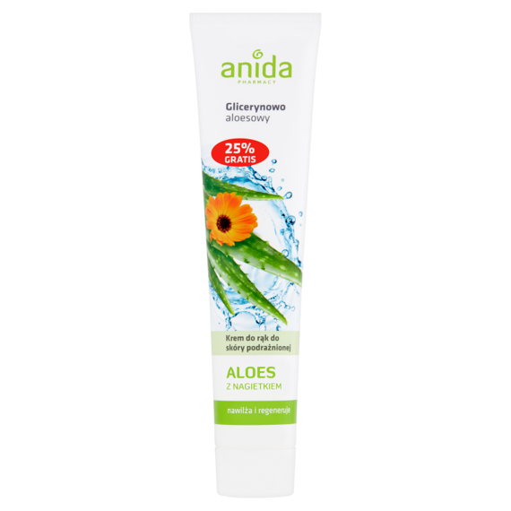 Anida Krem do rąk do skóry podrażnionej aloes z nagietkiem 125 ml