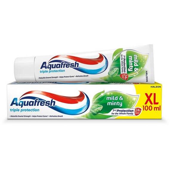 Aquafresh Dreifach-Schutz Mild und Minty Zahnpasta 125ml