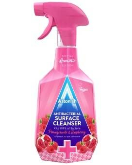 Astonish Antibacterial Pomegranate & Raspberry Spray - Preparat Antybakteryjny 750ml