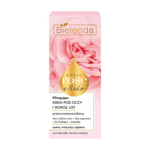 BIELENDA ROYAL ROSE ELIXIR Przeciwzmarszczkowy krem liftingujący pod oczy i wokół ust 15 ml