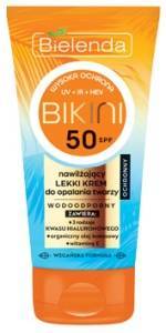 BIKINI Nawilżający lekki krem do opalania twarzy SPF50 50ml