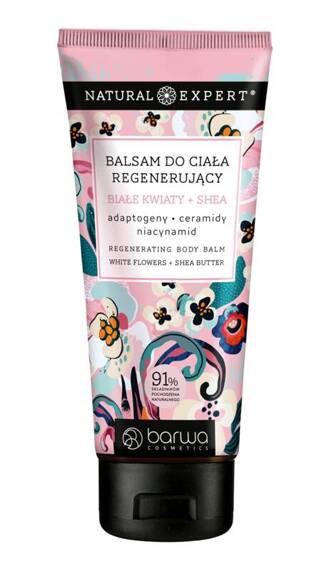 Barwa Balsam do ciała regenerujący Białe kwiaty + shea NATURAL EXPERT 200 ml