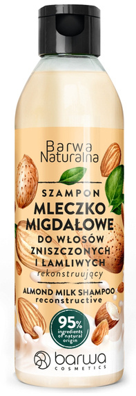 Barwa Szampon Mleczko Migdałowe rekonstruujący Barwa Naturalna 300 ml