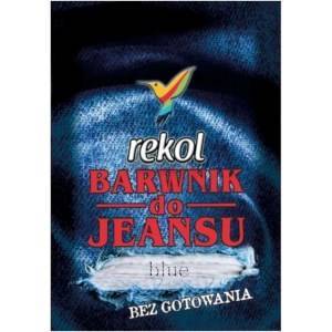 Barwnik do tkanin "Do jeansu", niebieski, Rekol, 15g