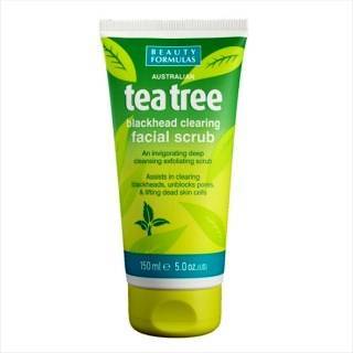 Beauty Formulas Tea Tree Blackhead Peeling Facial Scrub oczyszczający peeling do twarzy 150ml