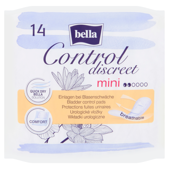 Bella Control Discreet Mini Wkładki urologiczne 14 sztuk