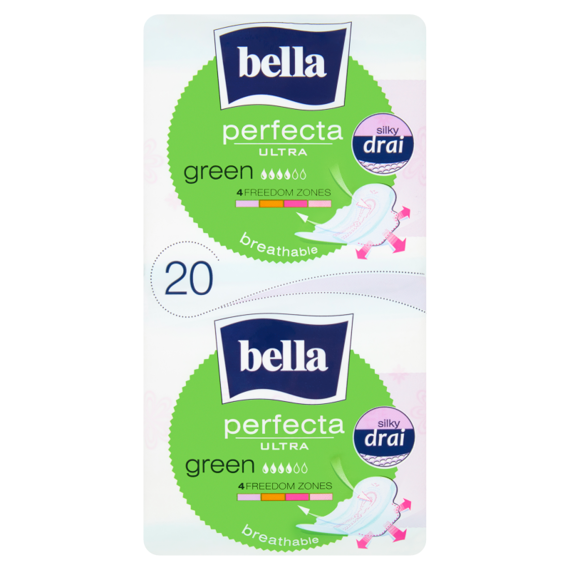 Bella Perfecta Ultra Green Podpaski higieniczne 20 sztuk