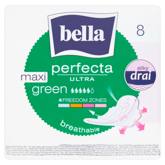 Bella Perfecta Ultra Maxi Green Podpaski higieniczne 8 sztuk