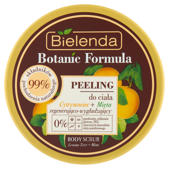 Bielenda Botanic Formula Peeling do ciała cytrynowiec + mięta 350 g