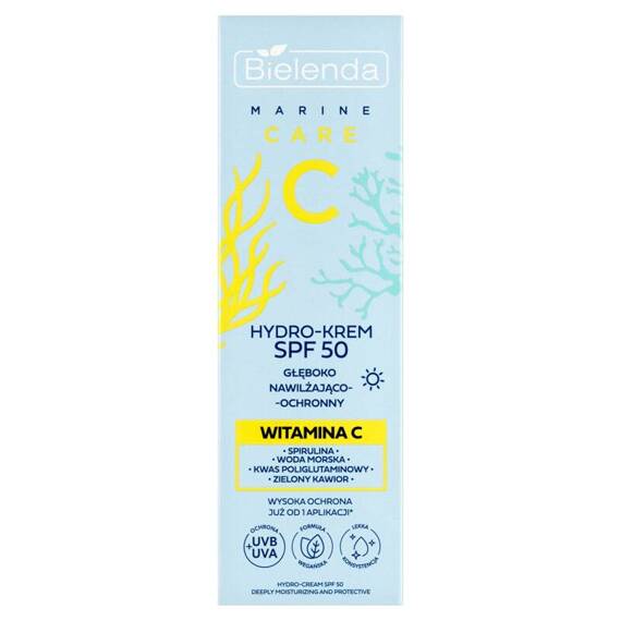 Bielenda, C Marine Care, Nawilżająco-ochronny hydro-krem SPF 50, 40ml