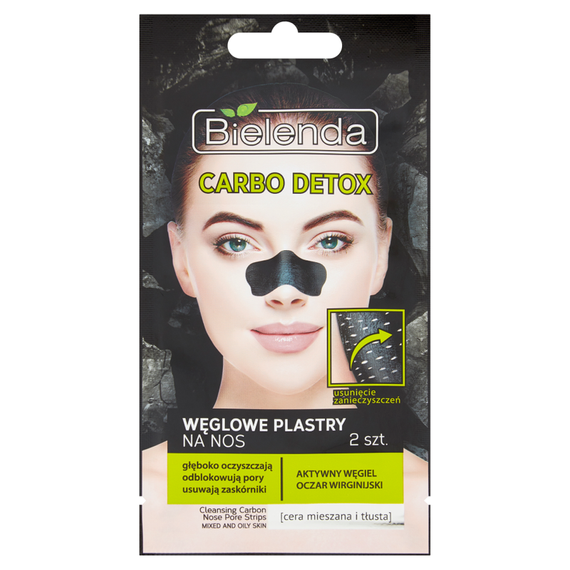 Bielenda Carbo Detox Carbon Nasenstreifen, 2 Stück