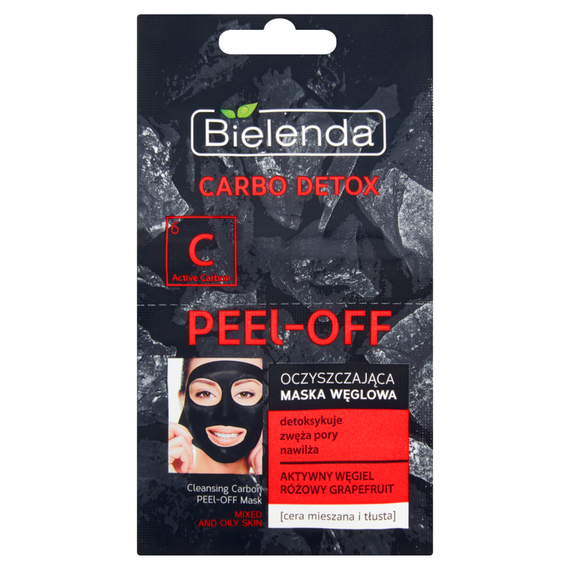 Bielenda Carbo Detox Reinigende Kohlenstoffmaske für Mischhaut und fettige Haut 2 x 6 g