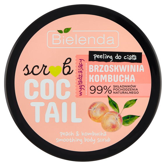 Bielenda Coctail Scrub Glättendes Körperpeeling Pfirsich-Kombucha 350 g