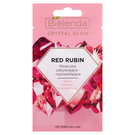 Bielenda Crystal Glow Red Rubin Nährende und leuchtende Maske 8 g