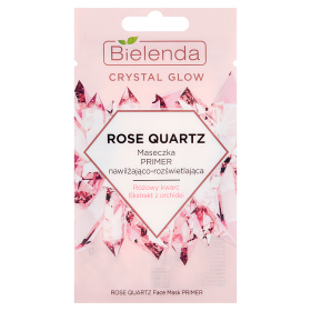 Bielenda Crystal Glow Rose Quartz Maseczka Primer nawilżająco-rozświetlająca 8 g