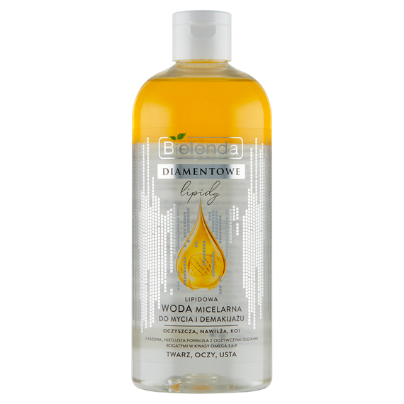 Bielenda Diamond Lipidy Lipid-Mizellenwasser zum Waschen und Abschminken 425 ml