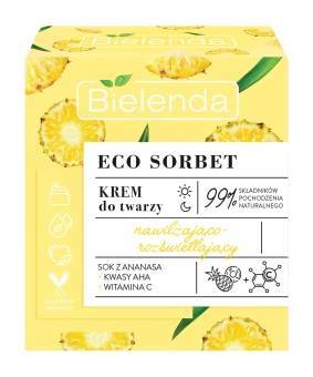 Bielenda Eco Sorbet Krem Nawilżająco-Rozświetlający z sokiem z ananasa 50ml