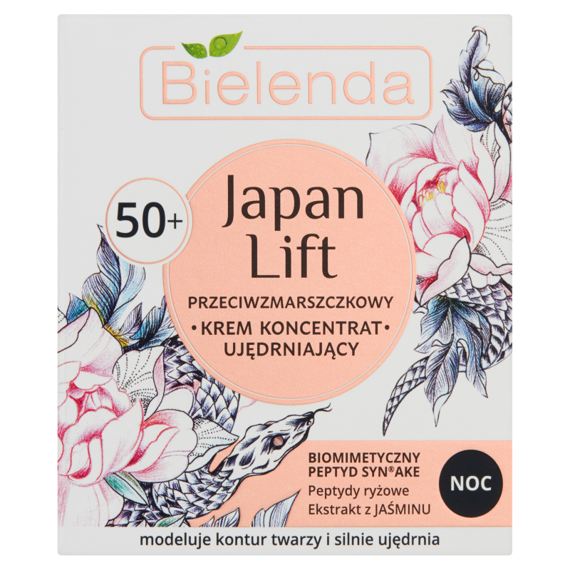 Bielenda Japan Lift 50+ Przeciwzmarszczkowy krem koncentrat ujędrniający na noc 50 ml