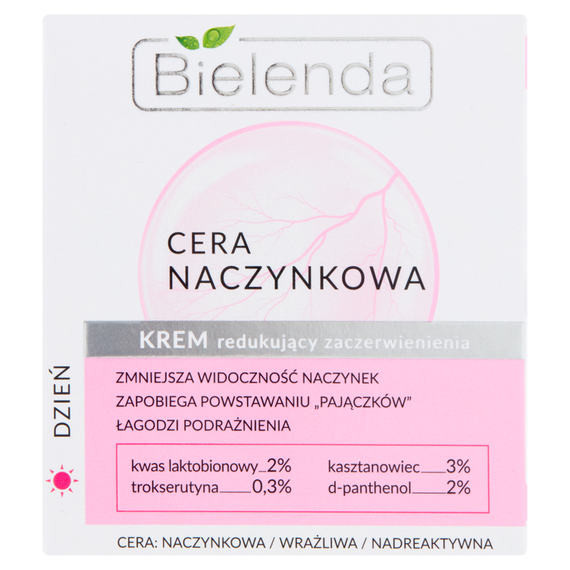 Bielenda Kapillare Hautcreme zur Reduzierung von Rötungen für den Tag, 50 ml