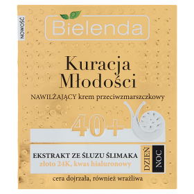 Bielenda Kuracja Młodości 40+ Nawilżający krem przeciwzmarszczkowy na dzień noc 50 ml