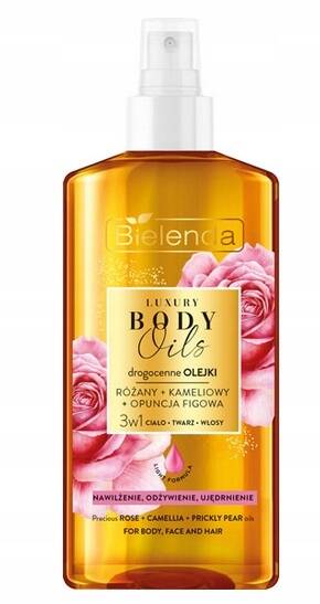 Bielenda Luxury Body Oils 3w1 Olejek Do Ciała Twarzy Włosów Różany 150ml