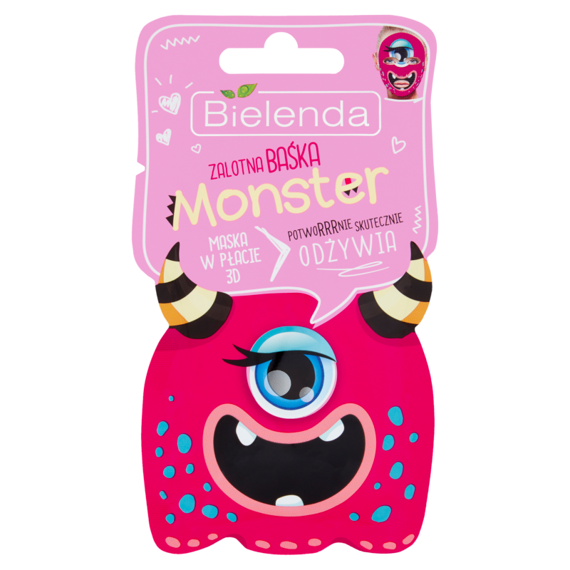 Bielenda Monster Odżywcza maska w płacie 3D zalotna Baśka