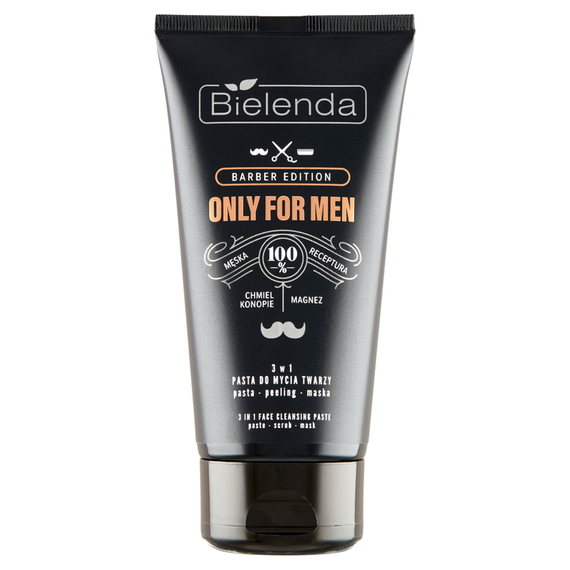 Bielenda Only for Men Barber Edition Gesichtsreinigungspaste 3 in 1 150 g