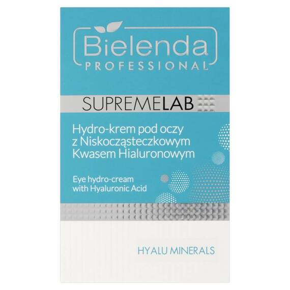 Bielenda Professional SupremeLab Hydro-Augencreme mit niedermolekularer Hyaluronsäure 15 ml