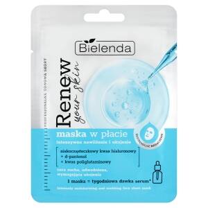 Bielenda Renew Your Skin Tuchmaske - Intensive Feuchtigkeit und Beruhigung