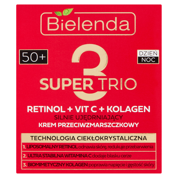 Bielenda Super Trio 50+ Stark straffende Anti-Falten-Creme Tag und Nacht 50 ml