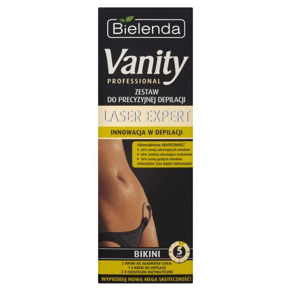 Bielenda Vanity Laser Expert Kit für Präzisions-Haarentfernung Bikini 100ml