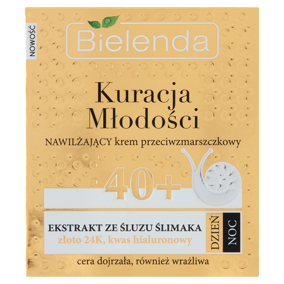 Bielenda Youth Treatment 40+ Feuchtigkeitsspendende Anti-Falten-Creme für Tag und Nacht 50 ml