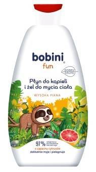 Bobini Fun Płyn do kąpieli i mycia ciała Cytrusowy 500ml