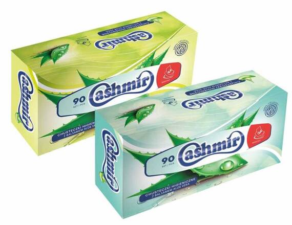 Cashmir chusteczki uniwersalne z balsam Aloe Vera karton  3W 90 szt