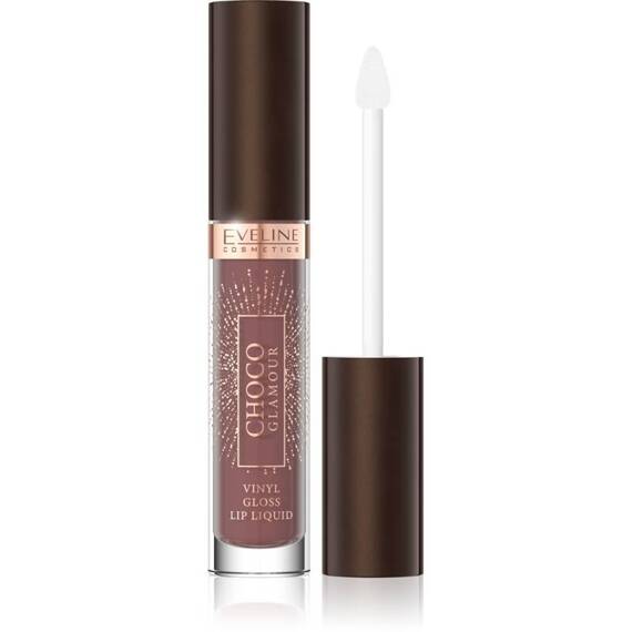 Choco Glamour Flüssiger Lippenstift mit glänzendem Lippeneffekt, 02