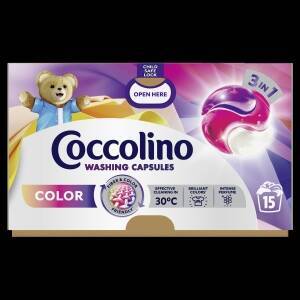 Coccolino 3in1 Kapseln zum Waschen farbiger Textilien 259,5 g (15 Wäschen)