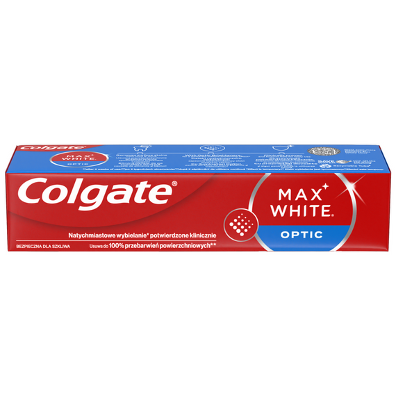 Colgate Max White Optic Whitening Zahnpasta mit sofortiger Wirkung, 75 ml