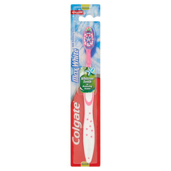 Colgate Max White Zahnbürste mit Polieroberfläche, mittel, 1 Stk