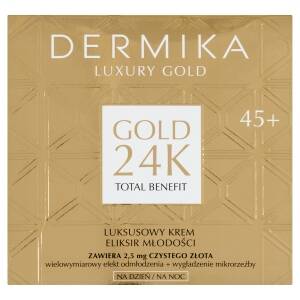 DERMIKA LUXUARY Gold 24k Gesichtscreme 45+ Elixier der Jugend 50ML