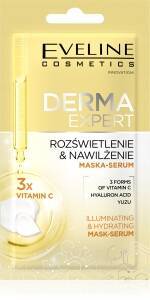 Derma Expert Aufhellendes und feuchtigkeitsspendendes Creme-Masken-Serum für das Gesicht