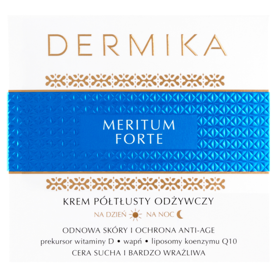 Dermika Meritum Forte Halbfette Pflegecreme für Tag und Nacht 50 ml