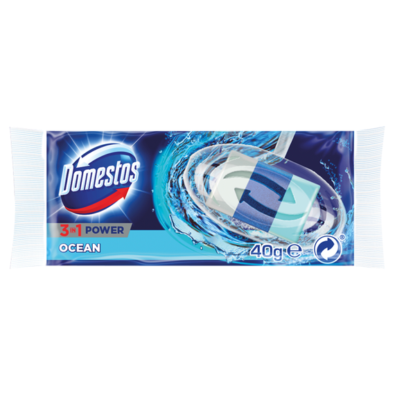 Domestos 3in1 Atlantic Toilettenblock Nachfüllpackung 40 g