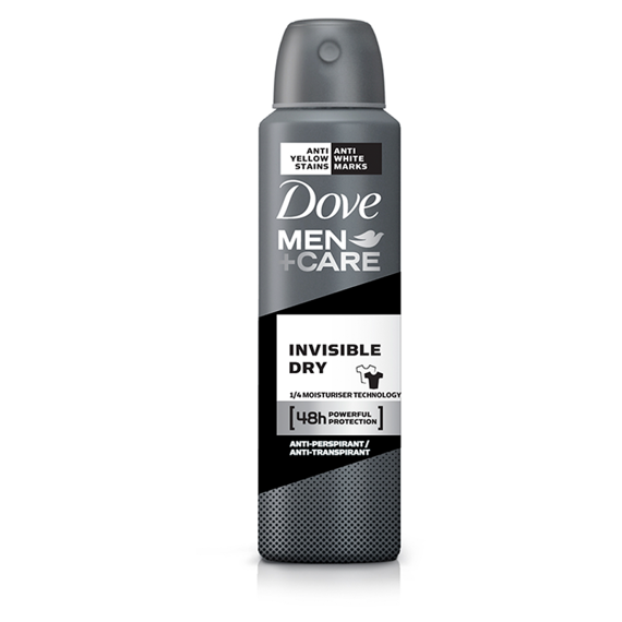 Dove Männer und Pflege Invisible Dry Antitranspirant Spray 150ml