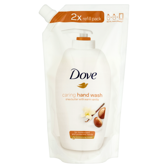 Dove Rein Verwöhnen Shea Butter mit Warm Vanilla Flüssigwaschmittel Nachfüllung 500ml