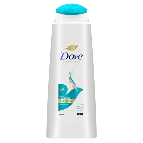 Dove Ultra Care Daily Moisture Feuchtigkeitsspendendes Shampoo und Spülung 2in1 400 ml